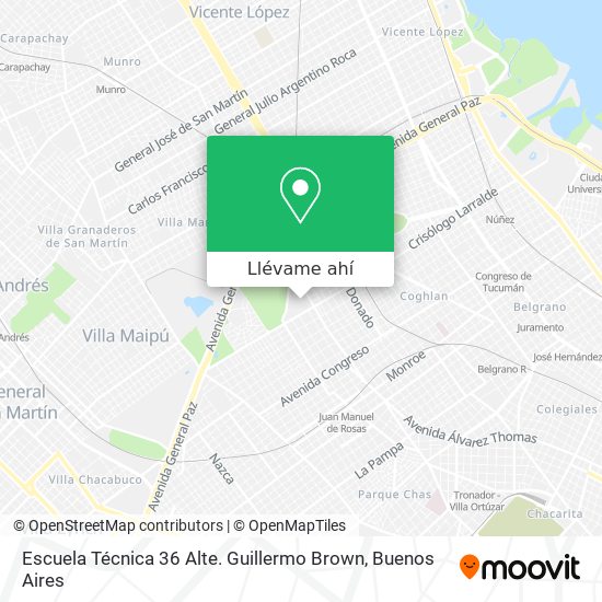 ¿cómo Llegar A Escuela Técnica 36 Alte Guillermo Brown En Distrito Federal En Colectivo Tren Oemk 4532