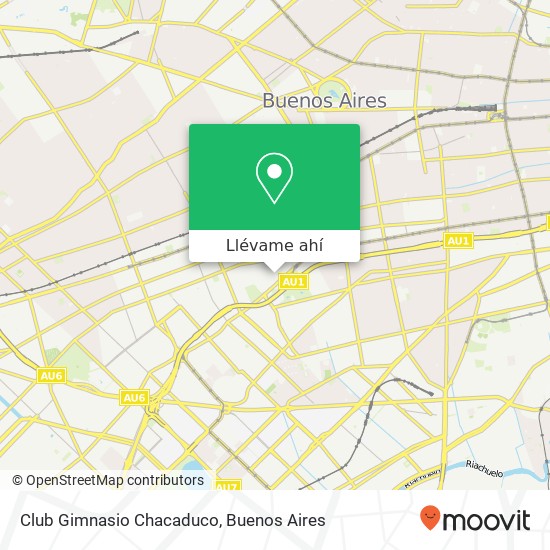 Mapa de Club Gimnasio Chacaduco