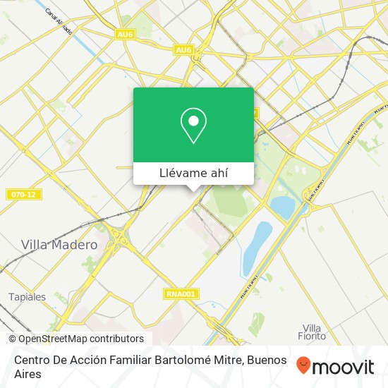 Mapa de Centro De Acción Familiar Bartolomé Mitre