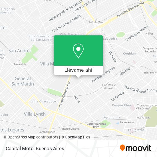 Mapa de Capital Moto