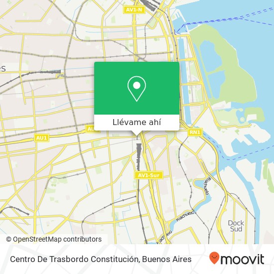 Mapa de Centro De Trasbordo Constitución
