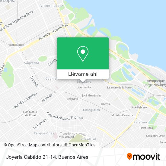 Mapa de Joyería Cabildo 21-14