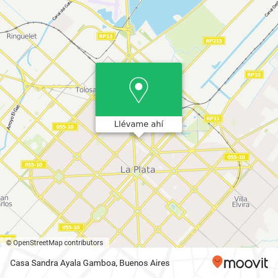 Mapa de Casa Sandra Ayala Gamboa