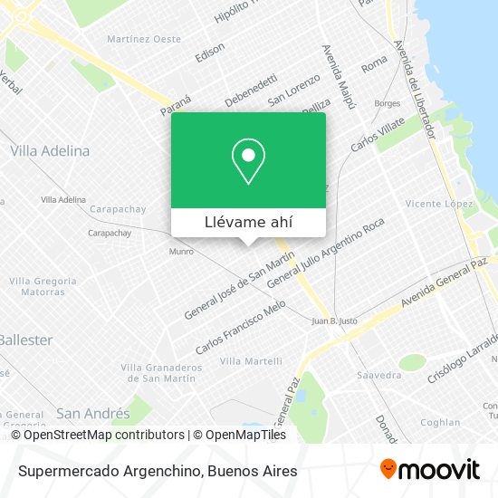 Mapa de Supermercado Argenchino