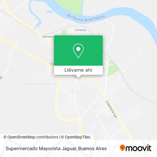 Mapa de Supermercado Mayorista Jaguar
