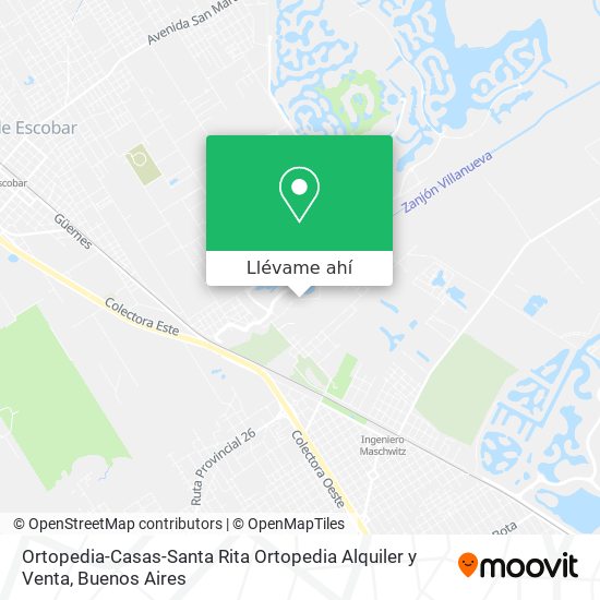 Mapa de Ortopedia-Casas-Santa Rita Ortopedia Alquiler y Venta