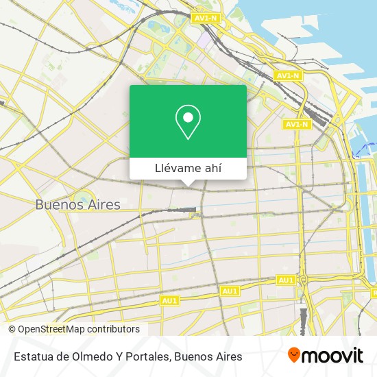 Mapa de Estatua de Olmedo Y Portales