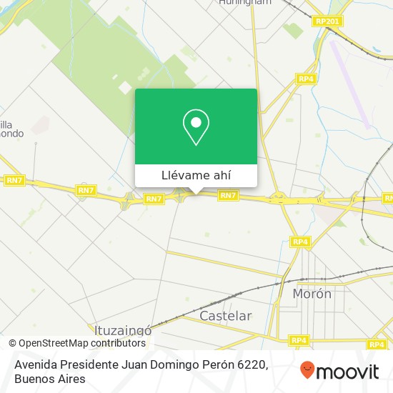 Mapa de Avenida Presidente Juan Domingo Perón 6220