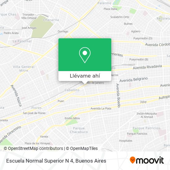 Mapa de Escuela Normal Superior N 4