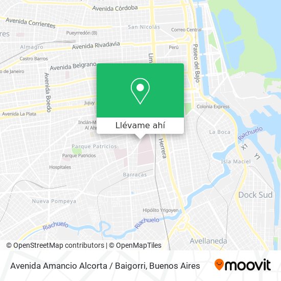 Mapa de Avenida Amancio Alcorta / Baigorri
