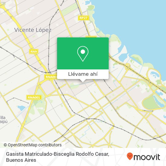 Mapa de Gasista Matriculado-Bisceglia Rodolfo Cesar