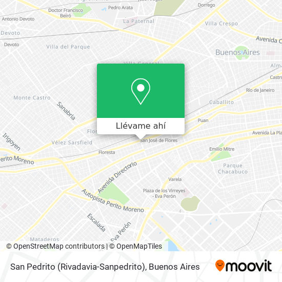 Mapa de San Pedrito (Rivadavia-Sanpedrito)