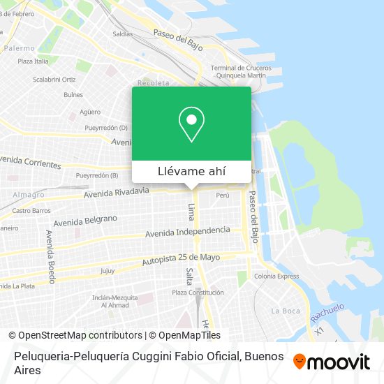 Mapa de Peluqueria-Peluquería Cuggini Fabio Oficial