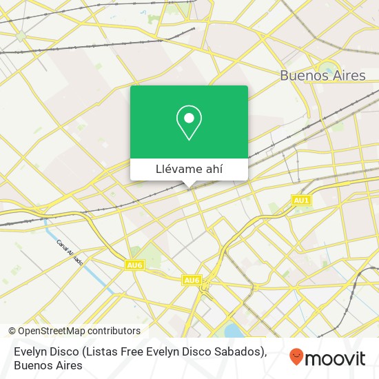 Mapa de Evelyn Disco (Listas Free Evelyn Disco Sabados)