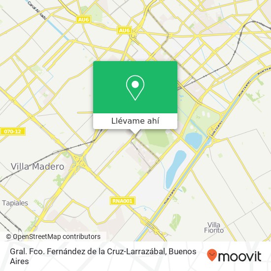 Mapa de Gral. Fco. Fernández de la Cruz-Larrazábal