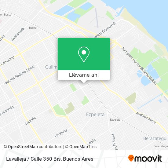 Mapa de Lavalleja / Calle 350 Bis