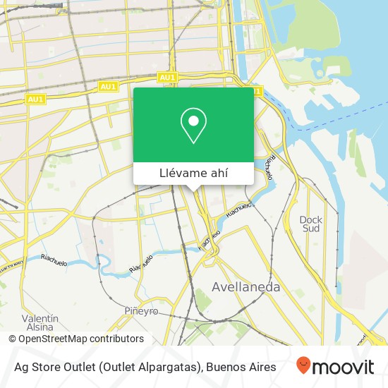Mapa de Ag Store Outlet (Outlet Alpargatas)