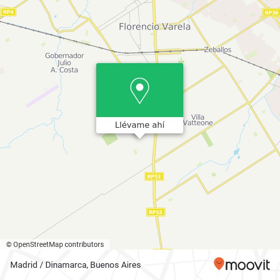 Mapa de Madrid / Dinamarca