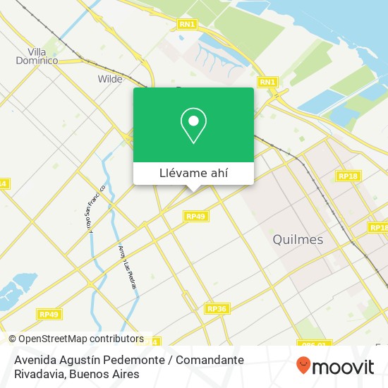 Mapa de Avenida Agustín Pedemonte / Comandante Rivadavia