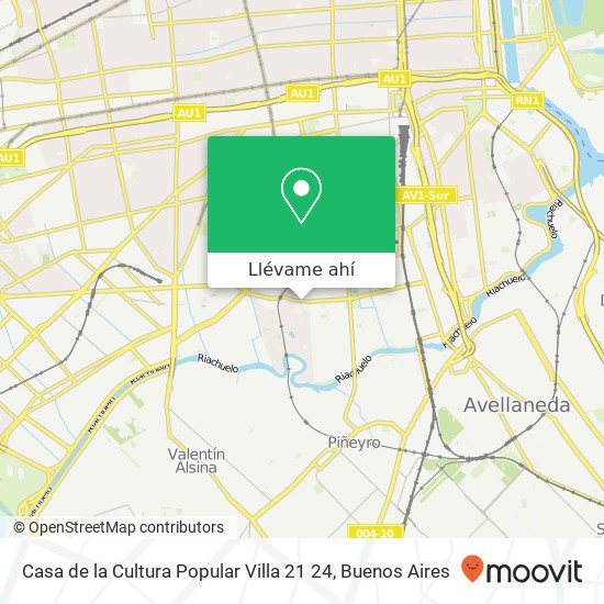 Mapa de Casa de la Cultura Popular Villa 21 24