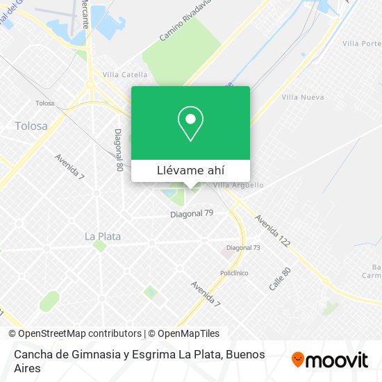 Mapa de Cancha de Gimnasia y Esgrima La Plata