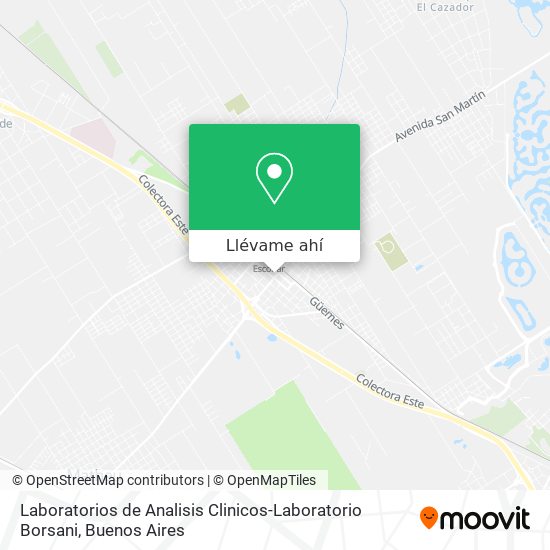 Mapa de Laboratorios de Analisis Clinicos-Laboratorio Borsani