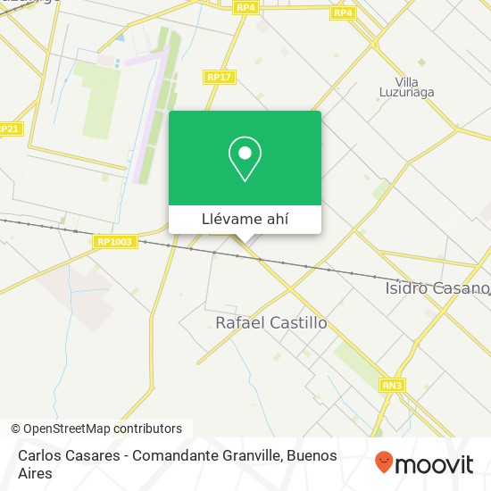 Mapa de Carlos Casares - Comandante Granville