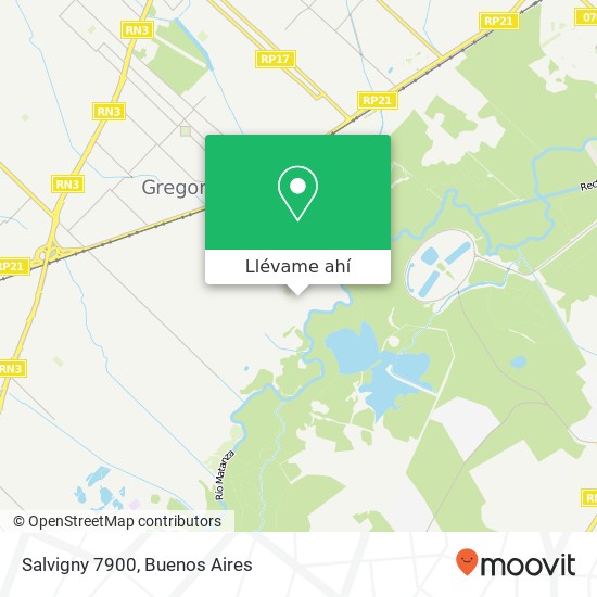 Mapa de Salvigny 7900