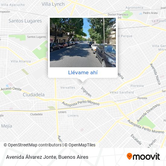 Mapa de Avenida Álvarez Jonte