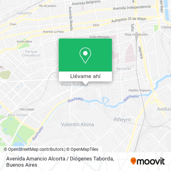 Mapa de Avenida Amancio Alcorta / Diógenes Taborda