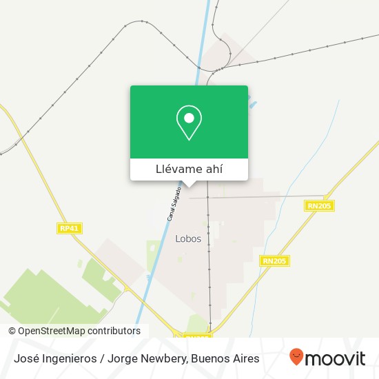 Mapa de José Ingenieros / Jorge Newbery