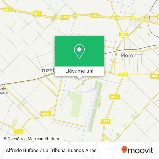 Mapa de Alfredo Bufano / La Tribuna