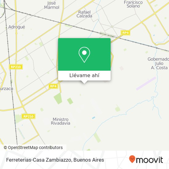 Mapa de Ferreterias-Casa Zambiazzo