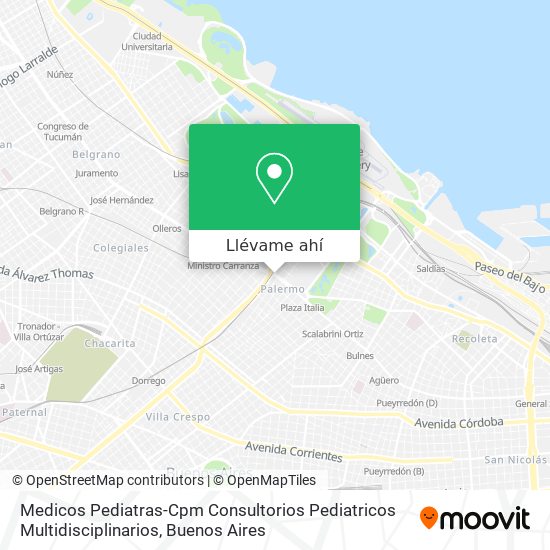 Mapa de Medicos Pediatras-Cpm Consultorios Pediatricos Multidisciplinarios