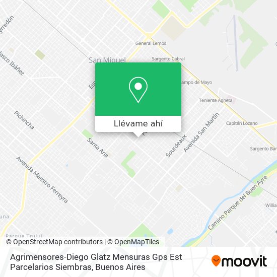 Mapa de Agrimensores-Diego Glatz Mensuras Gps Est Parcelarios Siembras