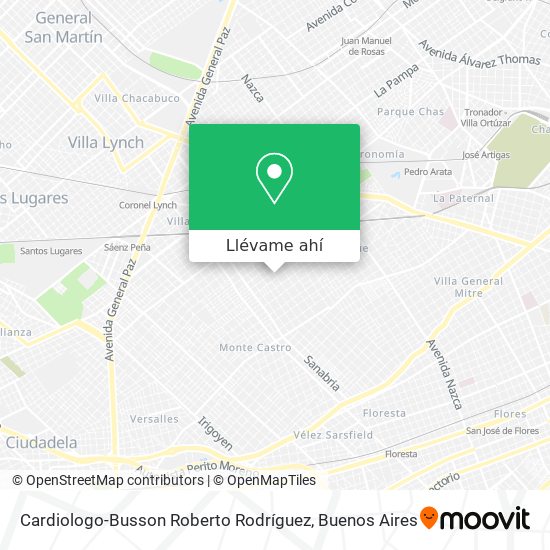Mapa de Cardiologo-Busson Roberto Rodríguez