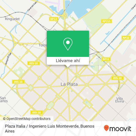 Mapa de Plaza Italia / Ingeniero Luis Monteverde
