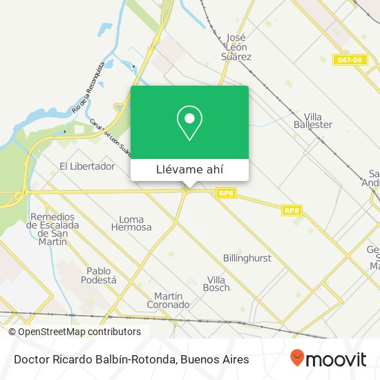 Mapa de Doctor Ricardo Balbín-Rotonda