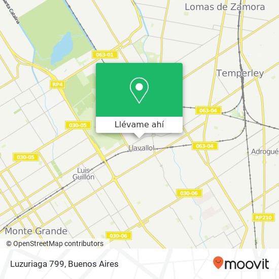 Mapa de Luzuriaga 799