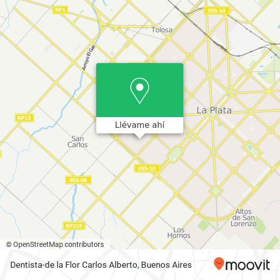 Mapa de Dentista-de la Flor Carlos Alberto