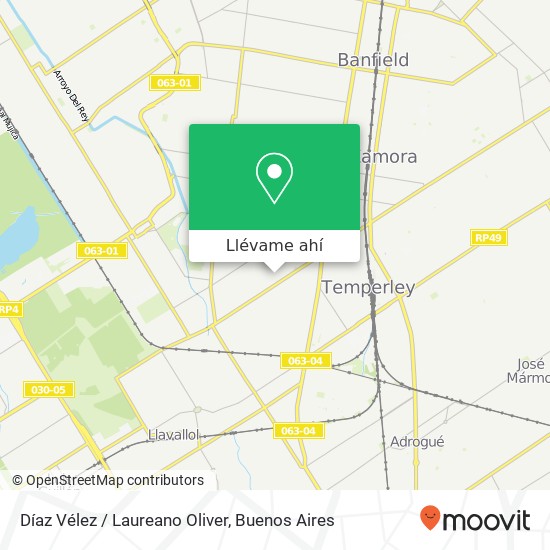 Mapa de Díaz Vélez / Laureano Oliver