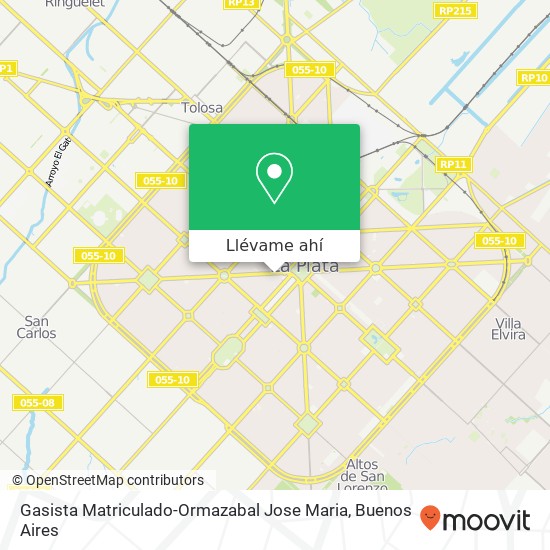 Mapa de Gasista Matriculado-Ormazabal Jose Maria