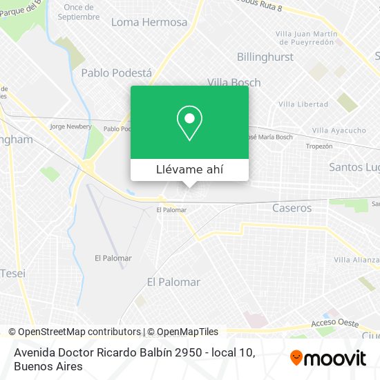 Mapa de Avenida Doctor Ricardo Balbín 2950 - local 10