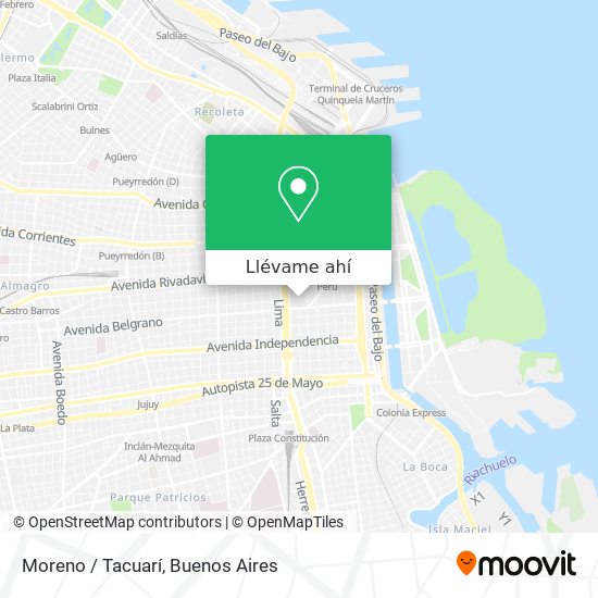 Mapa de Moreno / Tacuarí
