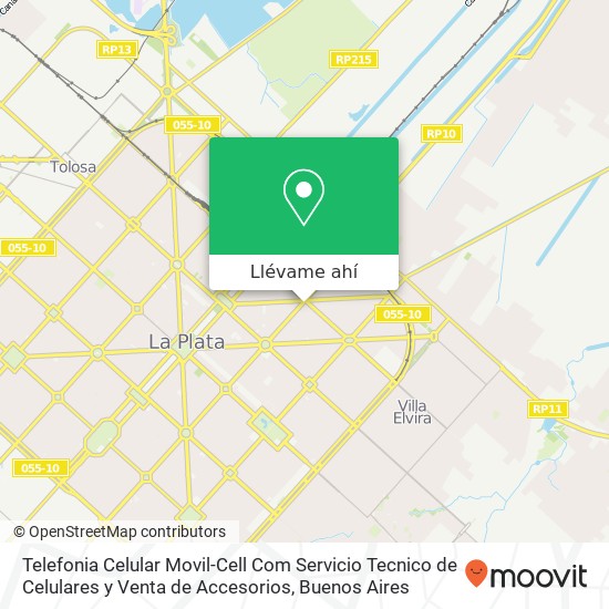 Mapa de Telefonia Celular Movil-Cell Com Servicio Tecnico de Celulares y Venta de Accesorios