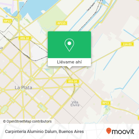 Mapa de Carpintería Aluminio Dalum