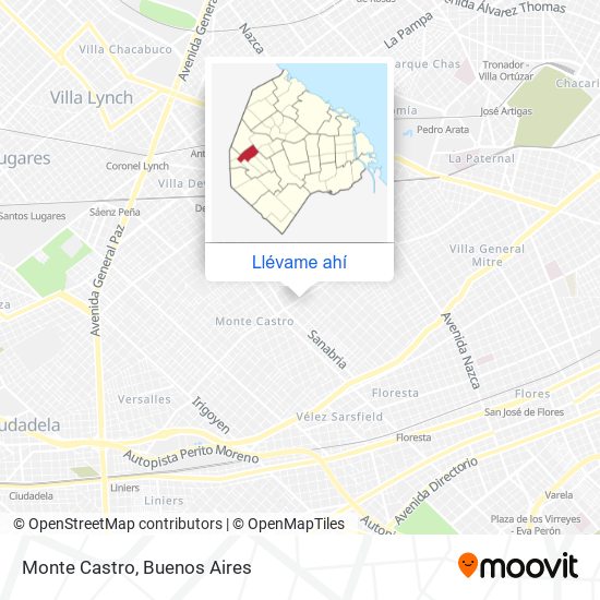Mapa de Monte Castro