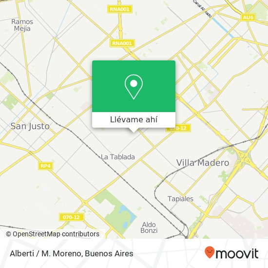 Mapa de Alberti / M. Moreno