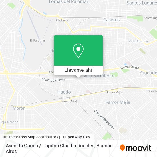 Mapa de Avenida Gaona / Capitán Claudio Rosales