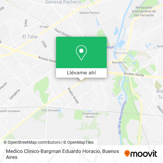 Mapa de Medico Clinico-Bargman Eduardo Horacio